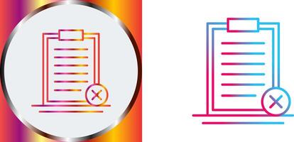 Rejected Icon Design vector