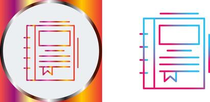 Spring Notebook Icon Design vector