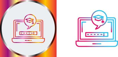 Digital Learning Icon Design vector