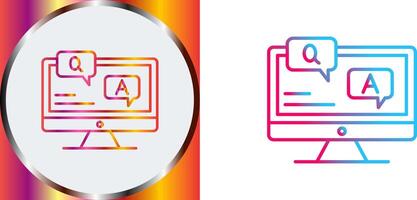 Faq Icon Design vector