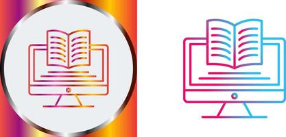 Digital Learning Icon Design vector