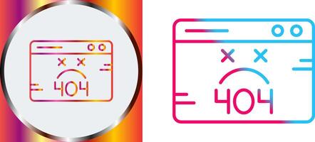 404 Error Icon Design vector
