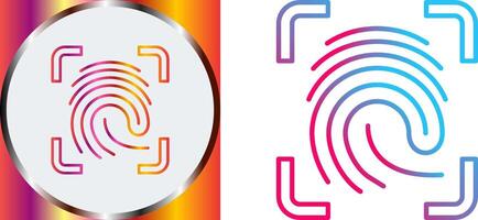 Finger Print Icon Design vector