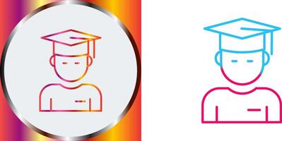 Graduate Student Icon Design vector