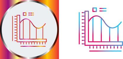 Bar Chart Icon Design vector