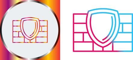 Firewall Icon Design vector