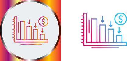 Loss Icon Design vector