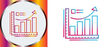 Growth Chart Icon Design vector