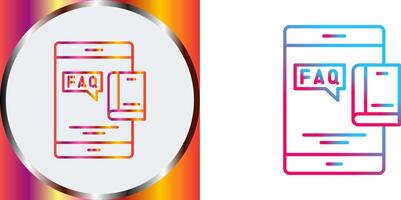 Faq Icon Design vector