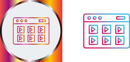 Online Course Icon Design vector