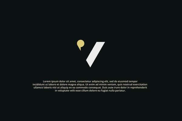 logo letter v luxury abstract