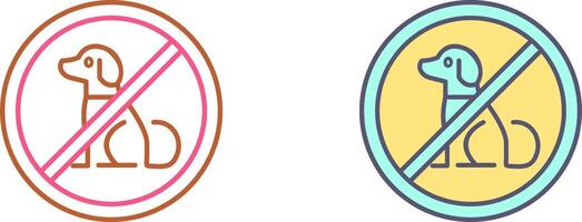 No Pets Icon Design vector