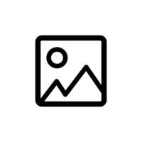 Image icon, outline vector