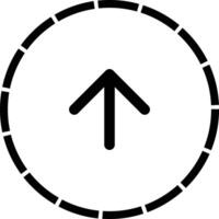 upload icon button with dash border vector