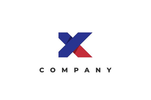 logo letter k x modern business abstract