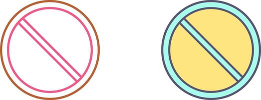 Prohibited Icon Design vector