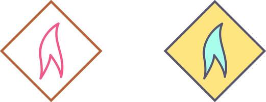 Flammable Material Icon Design vector