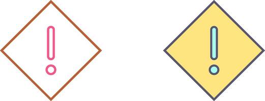 Warning Icon Design vector