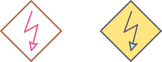 High Voltage Icon Design vector