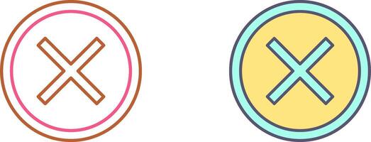 Do Not Cross Icon Design vector