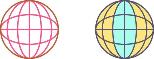 Globe Icon Design vector