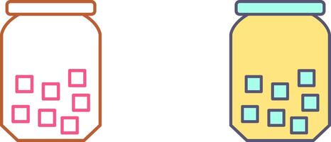 Sugar Bottle Icon Design vector