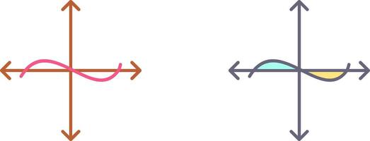 Unique Graph Icon Design vector