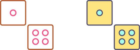 Dice Icon Design vector