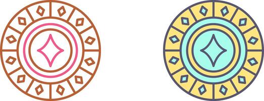 Diamond Chip Icon Design vector