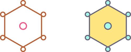 Unique Nodes Icon Design vector