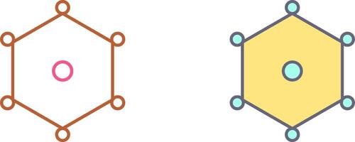 Unique Nodes Icon Design vector