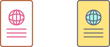 Unique Global Report Icon Design vector
