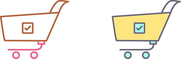 Unique Confirm Order Icon Design vector