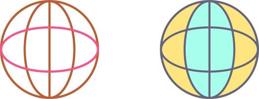 Unique Globe Icon Design vector