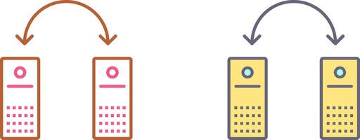 Unique Connected Systems Icon Design vector