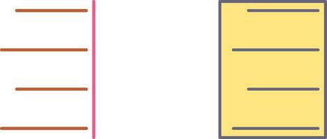Unique Right Align Icon Design vector