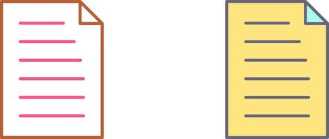 Unique Document Icon Design vector