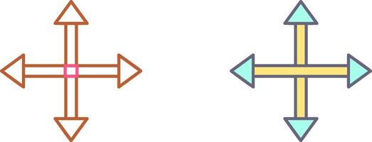 Unique Move Icon Design vector