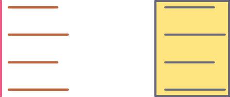 Unique Left Align Icon Design vector
