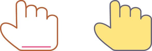 Unique Hold Icon Design vector