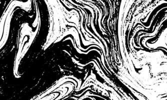 black and white marble background with swirls vector