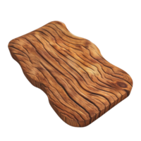 Generated AI a wooden cutting board on transparent background png