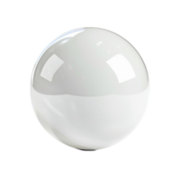 Generated AI a white ball on transparent background png