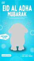 eid al adha mubarak instagram en facebook verhaal post psd