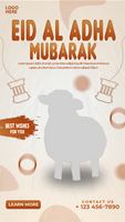 Eid al adha mubarak Instagram and Facebook story post psd