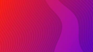 Modern colorful gradient background with wave lines vector