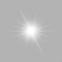 efecto de luz de destellos de lente vector