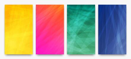 Modern colorful gradient background with lines vector