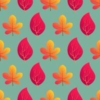 Autumn seamless background with colorful leaves. Design for fall season posters, wrapping papers and holidays decorations. illustration vector