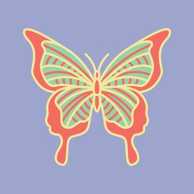 Layered Papercut Butterflies
